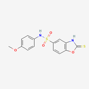 N-(4-methoxyphenyl)-2-sulfanyl-1,3-benzoxazole-5-sulfonamide