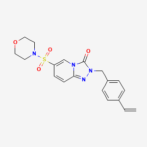 molecular formula C19H20N4O4S B3005400 6-(morpholinosulfonyl)-2-(4-vinylbenzyl)-[1,2,4]triazolo[4,3-a]pyridin-3(2H)-one CAS No. 1251627-58-3