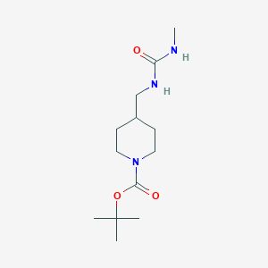 molecular formula C13H25N3O3 B3005449 叔丁基 4-{[(甲基氨基羰基)氨基]甲基}哌啶-1-甲酸酯 CAS No. 2044713-98-4