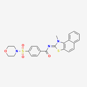 molecular formula C23H21N3O4S2 B3005466 N-(1-methylbenzo[e][1,3]benzothiazol-2-ylidene)-4-morpholin-4-ylsulfonylbenzamide CAS No. 477499-95-9