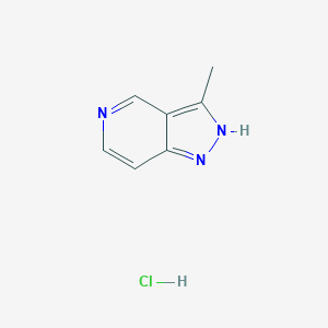 molecular formula C7H8ClN3 B3005468 3-Methyl-2H-pyrazolo[4,3-c]pyridine;hydrochloride CAS No. 2375259-23-5