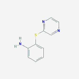 2-(pyrazin-2-ylsulfanyl)aniline