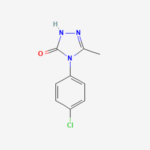 molecular formula C9H8ClN3O B3005478 4-(4-chlorophenyl)-3-methyl-1H-1,2,4-triazol-5-one CAS No. 92672-86-1