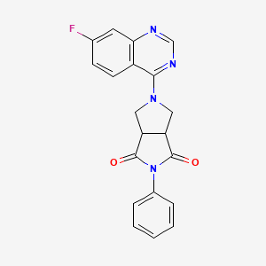 5-(7-fluoroquinazolin-4-yl)-2-phenyl-octahydropyrrolo[3,4-c]pyrrole-1,3-dione