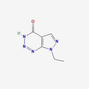 molecular formula C6H7N5O B3005496 7-ethyl-3H,4H,7H-pyrazolo[3,4-d][1,2,3]triazin-4-one CAS No. 1384427-56-8