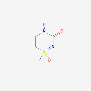 molecular formula C4H8N2O2S B3005516 1-甲基-1-氧代-1lambda6-噻-2,4-二氮杂环己烯-3-酮 CAS No. 2287341-07-3