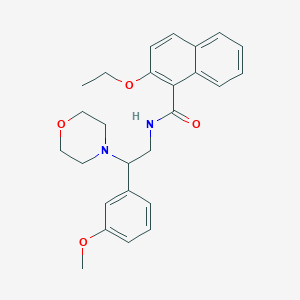 molecular formula C26H30N2O4 B3005538 2-ethoxy-N-(2-(3-methoxyphenyl)-2-morpholinoethyl)-1-naphthamide CAS No. 941940-41-6