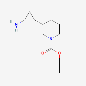 molecular formula C13H24N2O2 B3005565 Tert-butyl 3-(2-aminocyclopropyl)piperidine-1-carboxylate CAS No. 1780952-23-9