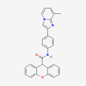 molecular formula C28H21N3O2 B3005570 N-(4-(8-methylimidazo[1,2-a]pyridin-2-yl)phenyl)-9H-xanthene-9-carboxamide CAS No. 887198-48-3