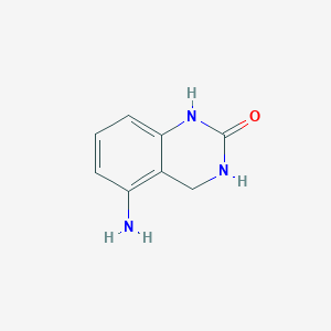 molecular formula C8H9N3O B3005596 5-氨基-3,4-二氢喹唑啉-2(1H)-酮 CAS No. 1042973-64-7