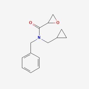 molecular formula C14H17NO2 B3005607 N-Benzyl-N-(cyclopropylmethyl)oxirane-2-carboxamide CAS No. 2411265-21-7
