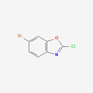 molecular formula C7H3BrClNO B3005627 6-Bromo-2-chlorobenzoxazole CAS No. 1260643-15-9