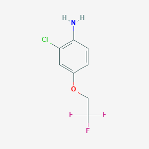 molecular formula C8H7ClF3NO B3005661 2-Chloro-4-(2,2,2-trifluoroethoxy)aniline CAS No. 1247893-83-9