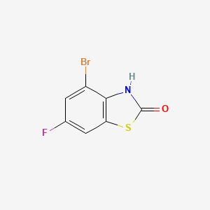 molecular formula C7H3BrFNOS B3005682 4-Bromo-6-fluoro-3H-1,3-benzothiazol-2-one CAS No. 1188054-03-6