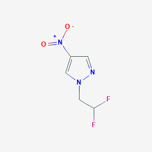 molecular formula C5H5F2N3O2 B3005705 1-(2,2-difluoroethyl)-4-nitro-1H-pyrazole CAS No. 1006442-51-8