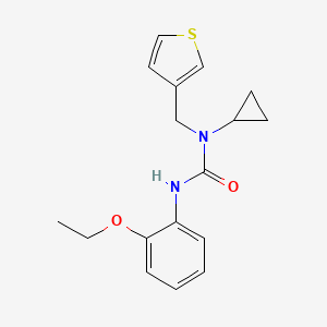 molecular formula C17H20N2O2S B3005748 1-Cyclopropyl-3-(2-ethoxyphenyl)-1-(thiophen-3-ylmethyl)urea CAS No. 1234932-60-5