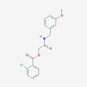 B3005771 2-((3-Methoxybenzyl)amino)-2-oxoethyl 2-chlorobenzoate CAS No. 1002419-31-9