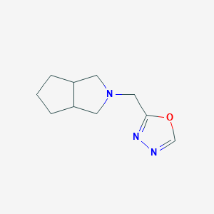 B3005792 2-(3,3a,4,5,6,6a-Hexahydro-1H-cyclopenta[c]pyrrol-2-ylmethyl)-1,3,4-oxadiazole CAS No. 2329211-28-9