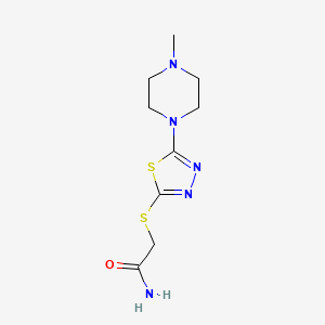 2-((5-(4-Methylpiperazin-1-yl)-1,3,4-thiadiazol-2-yl)thio)acetamide