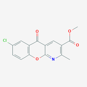 methyl 7-chloro-2-methyl-5-oxo-5H-chromeno[2,3-b]pyridine-3-carboxylate