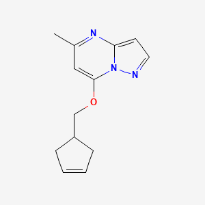 7-[(Cyclopent-3-en-1-yl)methoxy]-5-methylpyrazolo[1,5-a]pyrimidine