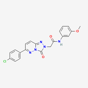 molecular formula C20H16ClN5O3 B3005838 2-[6-(4-chlorophenyl)-3-oxo-[1,2,4]triazolo[4,3-b]pyridazin-2-yl]-N-(3-methoxyphenyl)acetamide CAS No. 1251635-42-3