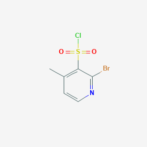 molecular formula C6H5BrClNO2S B3005847 2-Bromo-4-methylpyridine-3-sulfonyl chloride CAS No. 1696210-42-0