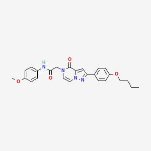 2-(2-(4-butoxyphenyl)-4-oxopyrazolo[1,5-a]pyrazin-5(4H)-yl)-N-(4-methoxyphenyl)acetamide