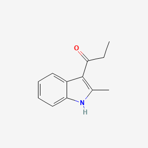 molecular formula C12H13NO B3005878 1-(2-甲基-1H-吲哚-3-基)丙烷-1-酮 CAS No. 85111-06-4