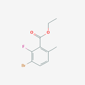 molecular formula C10H10BrFO2 B3005891 Ethyl 3-bromo-2-fluoro-6-methylbenzoate CAS No. 1805421-38-8