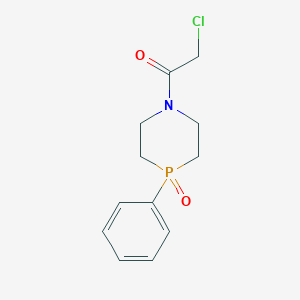 molecular formula C12H15ClNO2P B3005903 2-Chloro-1-(4-oxo-4-phenyl-1,4lambda5-azaphosphinan-1-yl)ethanone CAS No. 2411267-09-7