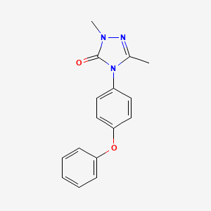 molecular formula C16H15N3O2 B3005908 2,5-dimethyl-4-(4-phenoxyphenyl)-2,4-dihydro-3H-1,2,4-triazol-3-one CAS No. 860789-25-9