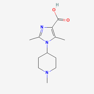 2,5-dimethyl-1-(1-methyl-4-piperidyl)-1H-imidazole-4-carboxylic acid