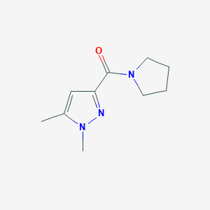 molecular formula C10H15N3O B3005912 (1,5-Dimethylpyrazol-3-yl)-pyrrolidin-1-ylmethanone CAS No. 1693873-66-3