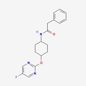 N-((1r,4r)-4-((5-fluoropyrimidin-2-yl)oxy)cyclohexyl)-2-phenylacetamide