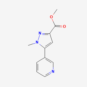 methyl 1-methyl-5-(pyridin-3-yl)-1H-pyrazole-3-carboxylate