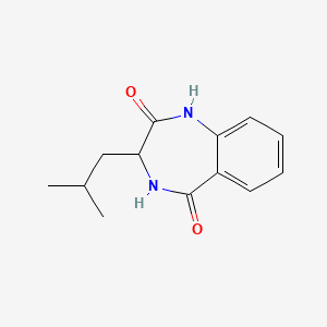 molecular formula C13H16N2O2 B3005950 3-(2-甲基丙基)-3,4-二氢-1H-1,4-苯并二氮杂卓-2,5-二酮 CAS No. 24919-52-6