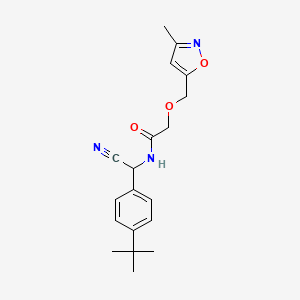 molecular formula C19H23N3O3 B3005957 N-[(4-tert-butylphenyl)(cyano)methyl]-2-[(3-methyl-1,2-oxazol-5-yl)methoxy]acetamide CAS No. 1808742-80-4