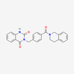 3-(4-(1,2,3,4-tetrahydroisoquinoline-2-carbonyl)benzyl)quinazoline-2,4(1H,3H)-dione