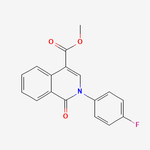 molecular formula C17H12FNO3 B3005970 Methyl 2-(4-fluorophenyl)-1-oxo-1,2-dihydro-4-isoquinolinecarboxylate CAS No. 339106-79-5
