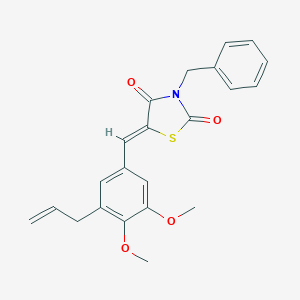 molecular formula C22H21NO4S B300598 5-(3-Allyl-4,5-dimethoxybenzylidene)-3-benzyl-1,3-thiazolidine-2,4-dione 