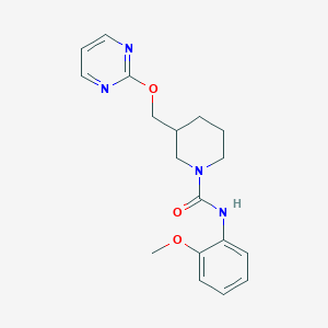 N-(2-Methoxyphenyl)-3-(pyrimidin-2-yloxymethyl)piperidine-1-carboxamide