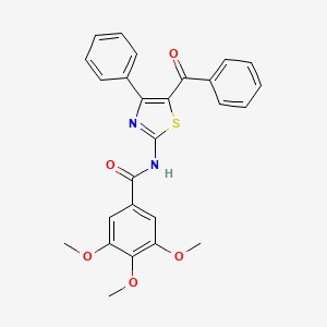 N-(5-benzoyl-4-phenyl-1,3-thiazol-2-yl)-3,4,5-trimethoxybenzamide