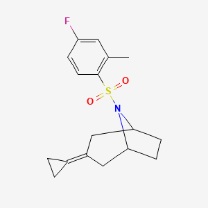 3-Cyclopropylidene-8-(4-fluoro-2-methylbenzenesulfonyl)-8-azabicyclo[3.2.1]octane