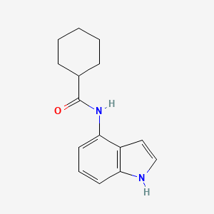 molecular formula C15H18N2O B3006007 N-(1H-indol-4-yl)cyclohexanecarboxamide CAS No. 882282-06-6
