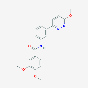3,4-dimethoxy-N-(3-(6-methoxypyridazin-3-yl)phenyl)benzamide