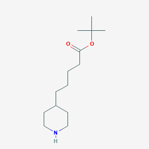 molecular formula C14H27NO2 B3006010 Tert-butyl 5-piperidin-4-ylpentanoate CAS No. 2287313-70-4