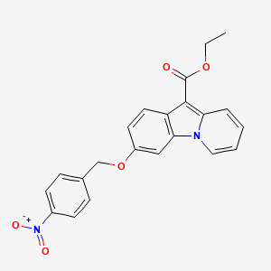 Ethyl 3-[(4-nitrophenyl)methoxy]pyrido[1,2-a]indole-10-carboxylate