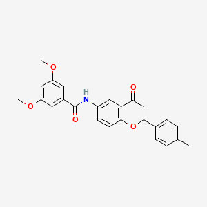 3,5-dimethoxy-N-[2-(4-methylphenyl)-4-oxo-4H-chromen-6-yl]benzamide
