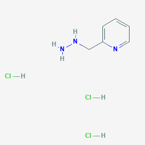 molecular formula C6H12Cl3N3 B3006019 1-(吡啶-2-基甲基)肼三盐酸盐 CAS No. 1349718-42-8